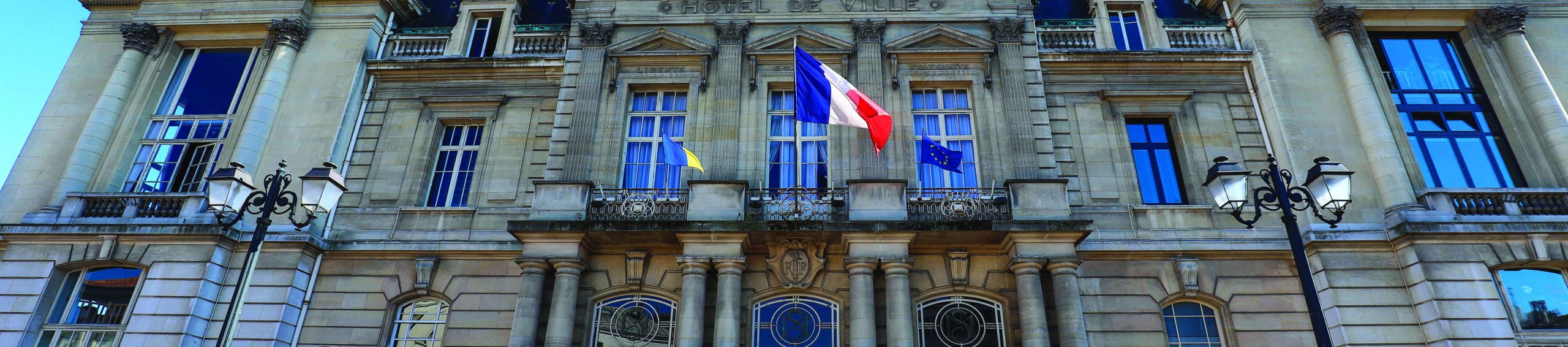 The town hall of Saint-Maur-des-Fosses city . it is a commune in the southeastern suburbs of Paris, France. It is located 11.7 kilometres from the center of Paris. France.